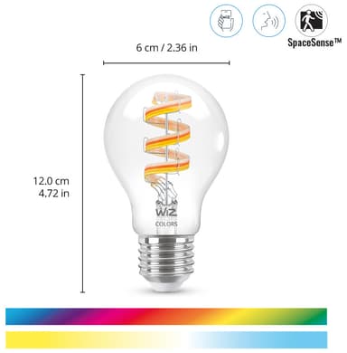 Wiz Connected Full Colour Wi-Fi BLE LED pære 6,3W E27