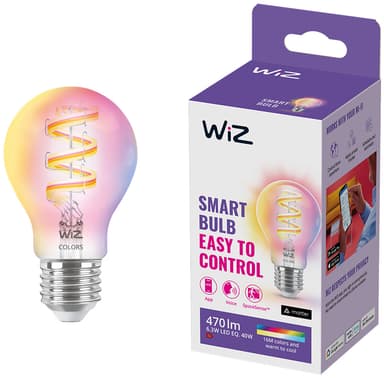 Wiz Connected Full Colour Wi-Fi BLE LED pære 6,3W E27