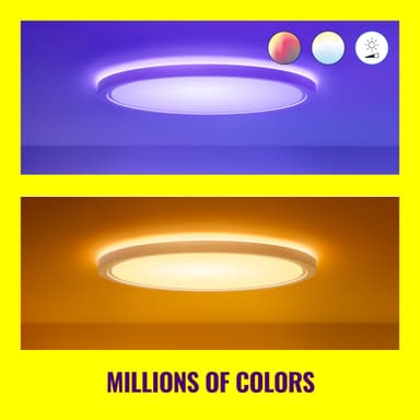 WiZ SuperSlim taklampe 22W RGB (hvit)