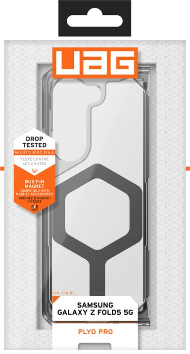 UAG Plyo Pro Samsung Galaxy Z Fold 5 deksel (gjennomsiktig/grå)