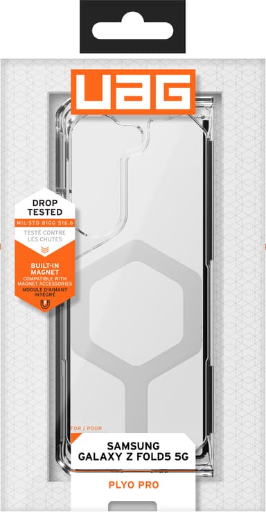 UAG Plyo Pro Samsung Galaxy Z Fold 5 deksel (gjennomsiktig/sølv)