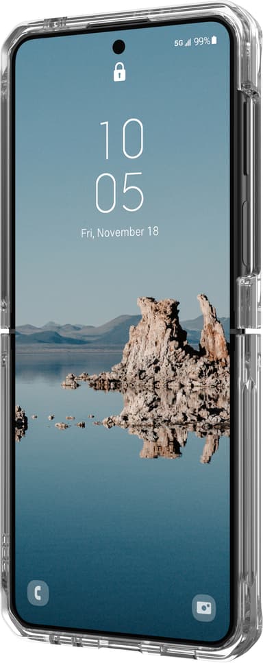UAG Plyo Pro Samsung Galaxy Z Flip 5 deksel (gjennomsiktig/sølv)