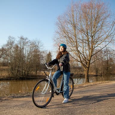 Swoop Elektrisk Sykkel Klassisk, Dame 28 Hvit