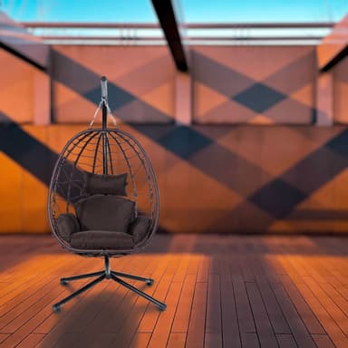 Lykke Hengestol Egg Chair, brun