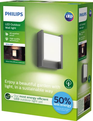 Philips Arbour utendørs vegglampe 3,8W