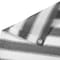 Balkong avskjerming, versjon 2 - hvit/grå stripete,75 cm