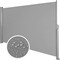 Sidemarkise aluminium - 180 x 300 cm,grå