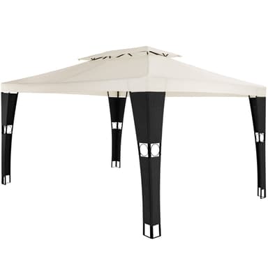 Paviljong poly rotting Mona 3x4m - svart/krem
