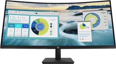 HP P34hc G4 WQHD 34” buet skjerm (sort)