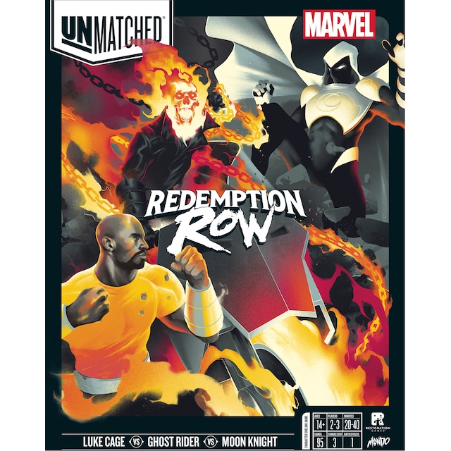 Play Unmatched Marvel: Redemption Row brettspill