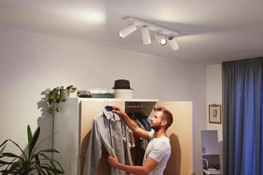 Philips Hue White Ambiance Buratto firedoble spotlys (hvit)
