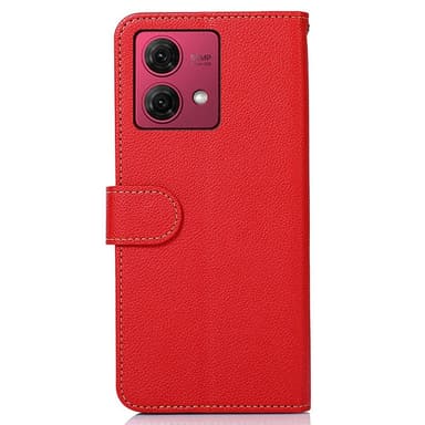Motorola Moto G84 5G KHAZNEH Lommebok-deksel - Rød/Svart