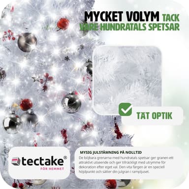 Kunstig juletre med fot - 150 cm