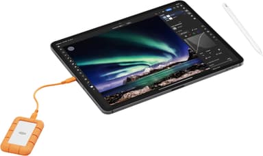 LaCie Rugged Mini ekstern SSD 1 TB (oransje)