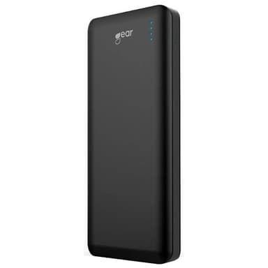 Gear 20000mAh USB powerbank og PD lader (sort) Powerbank Gear 20000mAh USB powerbank og PD lader (sort) Powerbank