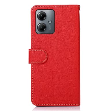 Motorola Moto G14 KHAZNEH Lommebok-deksel - Rød/Svart
