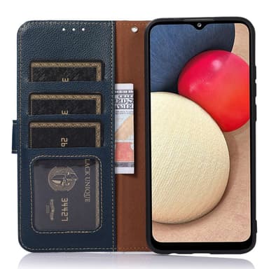 Motorola Moto G14 KHAZNEH Lommebok-deksel - Blå/Brun