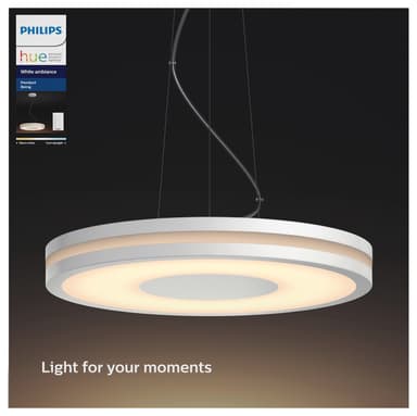 Philips Hue White Ambiance Being hengende taklampe (hvit)