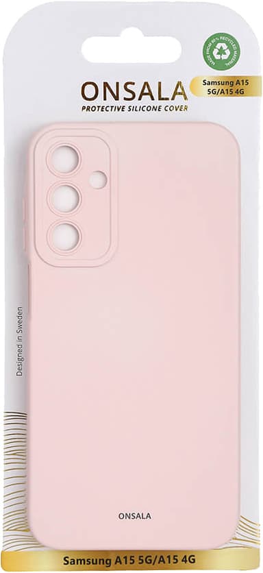 Onsala Samsung Galaxy A15 5G/LTE silikonetui (rosa)