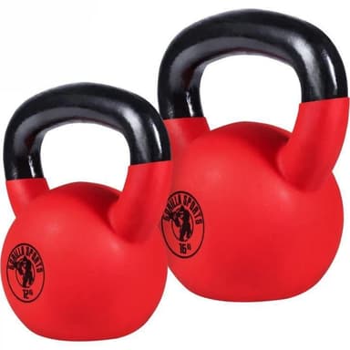 Gorilla Sports Kettlebell pakke Vinyl - 12kg 16kg