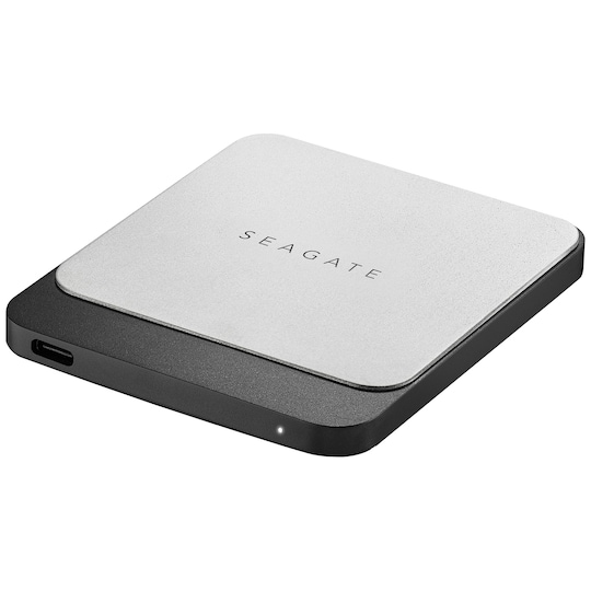 Seagate Fast bærbar SSD-lagring 2 TB (sort/sølv)