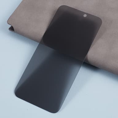 til iPhone 15 Pro Fulldeksel Herdet Glass Anti-Spy Personvern