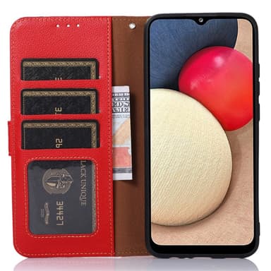 KHAZNEH Lommebok-deksel til Xiaomi 13T/13T Pro - Rød/Svart