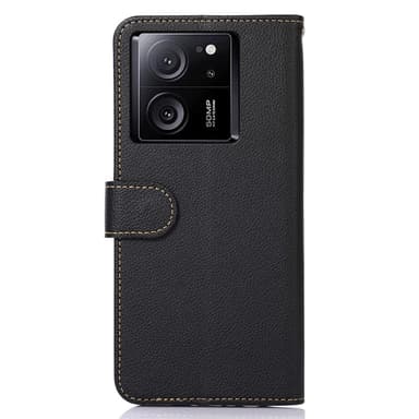 KHAZNEH Lommebok-deksel til Xiaomi 13T/13T Pro - Svart/Rød