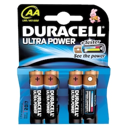 Duracell AA Alkaline Ultra Power batterier