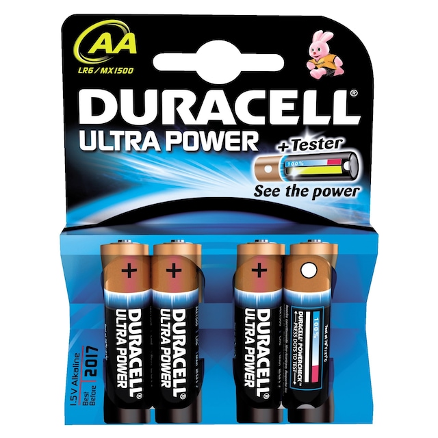 Duracell AA Alkaline Ultra Power batterier