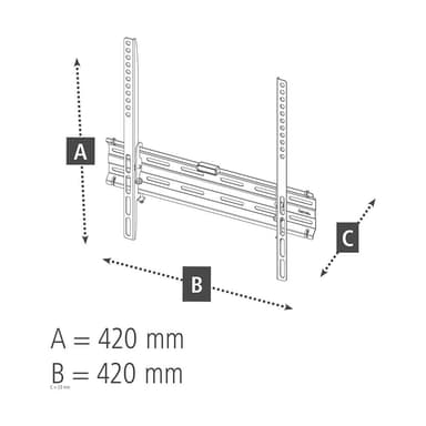 Hama 65” Fixed TV veggbrakett