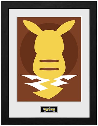 GB eye Pokemon Pikachu Silhouette innrammet plakat
