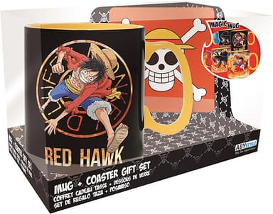 ABYstyle One Piece varmeforvandlende krus med bordbrikke