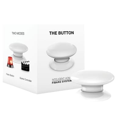 Fibaro knapp (hvit)