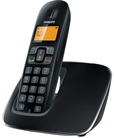 Philips CD190 trådløs DECT-telefon (sort)