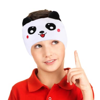 Sovhörlurar / pannband med hörlurar Hvit