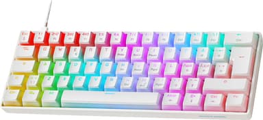 Deltaco WK90 gamingtastatur (hvit)