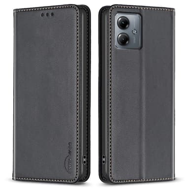 BINFEN Lommebok-deksel Motorola Moto G14 4G - Svart