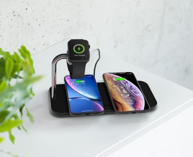 Zens Dual Alu + Watch Qi ladematte (sort)
