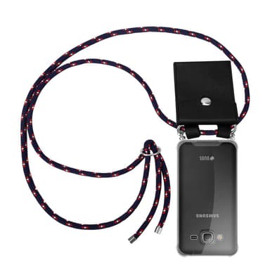 Samsung Galaxy J3 2016 Deksel med Halskjede (blå)