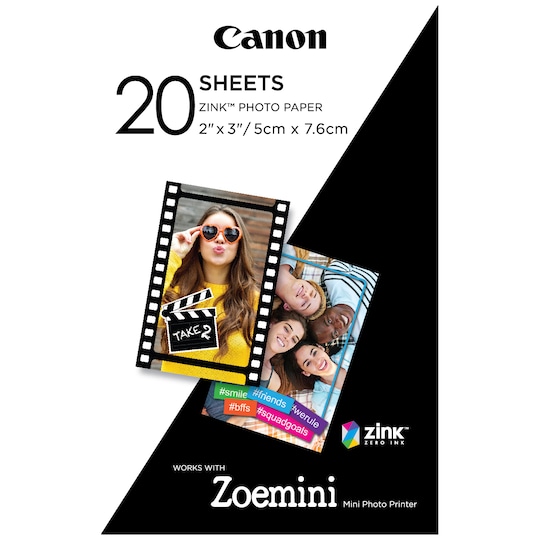 Canon ZINK 2x3" fotopapir (2 stk. 10-pakk)