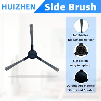 HUIZHEN reservdelar Set med 8 delar Replacement parts compatible with MAMNV BR150/BR151  Suitable for ZCWA BR150/BR251, suitable for ONSON BR150/BR551 robot vacuum cleaner