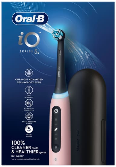 Oral-B iO 5s elektrisk tannbørste 414940 (blush pink)