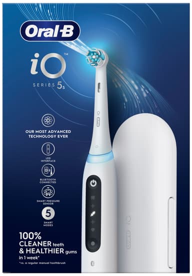 Oral-B iO 5s elektrisk tannbørste 414926 (quite white)