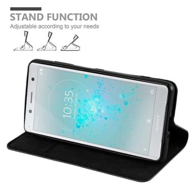 lommebokdeksel Sony Xperia XZ2 COMPACT case (svart)