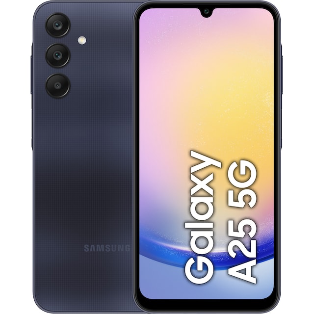 Samsung Galaxy A25 5G smarttelefon 8/256GB (sort)