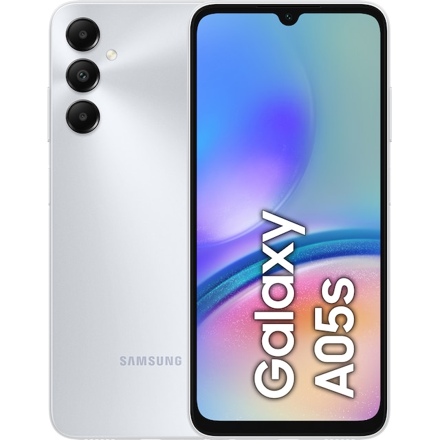 Samsung Galaxy A05s smarttelefon 4/64GB (sølv)