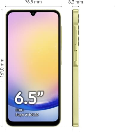 Samsung Galaxy A25 5G smarttelefon 6/128GB (gul)