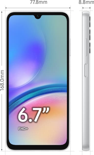 Samsung Galaxy A05s smarttelefon 4/128GB (sølv)