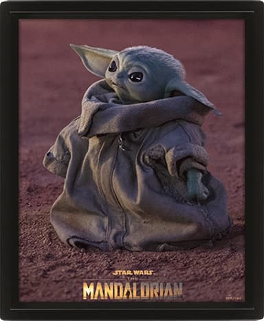 STAR WARS: THE MANDALORIAN (GROGU) 3D lentikulær plakat